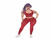 reddyed denim laced set