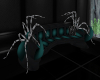 Teal Black Spider Couch