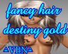 fancy hair style gold
