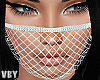 *V Netted White Mask.