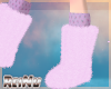$ Pink fuzzy boots