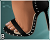 Black Stud Heels