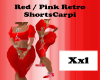 red/pink retro xxl short
