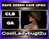 RAVE GREEN HAIR UPDU