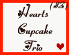 (IZ) Heart Cupcakes Trio
