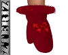 Christmas Mittens Rd Bow