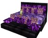 Purple Satin Leather Bed