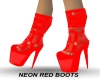 (R)NEON RED BOOTS