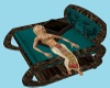 Teal Cat Chaise