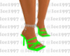 Neon green heels