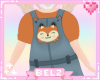 Kids Fall Fox Overalls