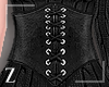 ℤ Leather Black Corset
