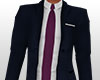 EM DkBlue Suit Pur Tie