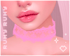 Pink Lace Choker