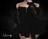 [L] Flowy Dress - Black