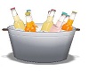 Bucket of Bottled Juices