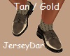 Dress Shoes Tan/Gold