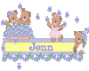 Jenn - Bear Sticker