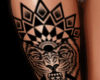 mandala leg tattoo LLT