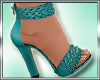 T* Sacri Teal Heels