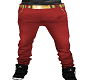 M Red Studded Pants