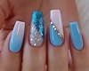 BLUE DECO NAIL