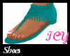 Teal Summer Sandals