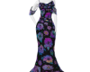 Iridescent Floral Gown