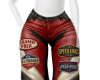 Red Moto Pants