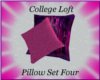 College Loft Pillow Set4