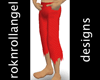 Red Torn Pants