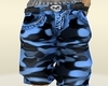 Blue Camo Baggy Pants