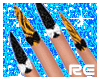 R| Zebra Glitters Nail O