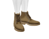 CASUAL L BEIGE TIE BOOTS