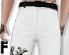 Pants white dragon