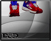 D- Red / Blue Shoes