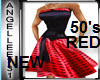 50S SATIN DOLL RED