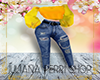 [JP] Yellow Top+Jeans