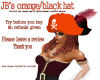 JB's orange/black hat