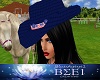 Cowgirl Hat USA Blue