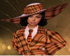 layerable org plaid hat
