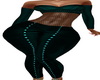 Teal Fishnet Outfit RLL
