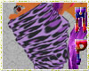 *E* purple cheetah arms