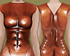 Brown Leather Abs Dress
