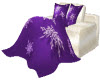 purple blanket chair