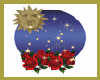 sun,rose and stars globe