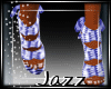 JAZZY WRAPS SHOES BLUE