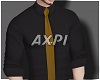 \ Shirt + Gold Tie