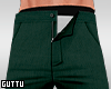 Green Open Pants