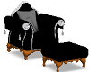 black cuddle chair